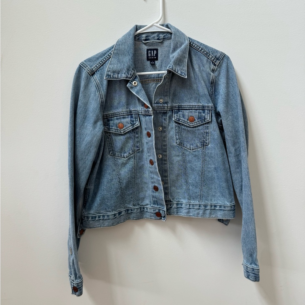 GAP Med Washed Jean Jacket SZ Medium